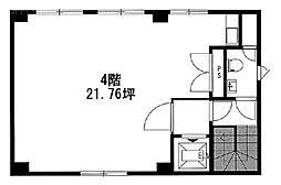 セゾンビル ワンルームの間取図画像
