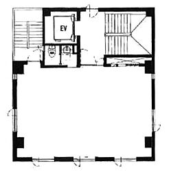 リベラ岩本町 ワンルームの間取図画像