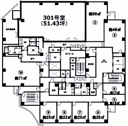 ザ・タワーズダイバ ワンルームの間取図画像