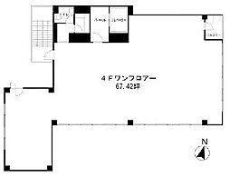 ORCHIDPLACE ワンルームの間取図画像