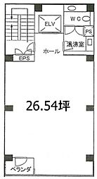 三洋ビル ワンルームの間取図画像