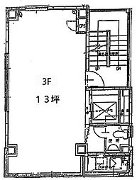 駒見ビル ワンルームの間取図画像