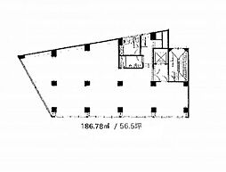 クロサワビル ワンルームの間取図画像