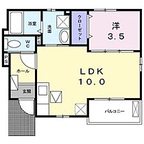 長野県北佐久郡御代田町大字御代田（賃貸アパート1LDK・1階・34.05㎡） その2