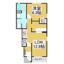 フット・パレスＣ  ｜ 長野県佐久市臼田（賃貸アパート1LDK・1階・46.49㎡） その2