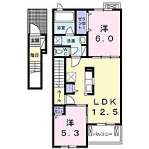 長野県北佐久郡御代田町大字御代田（賃貸アパート2LDK・2階・57.32㎡） その2