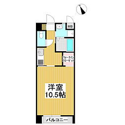 パキラハウスミヨタ 1Kの間取図画像