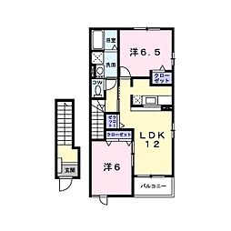 アロッジオ・セルバ 2LDKの間取図画像