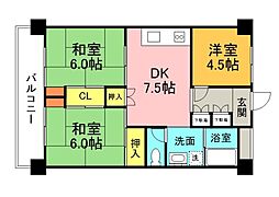 間取図画像 3DK