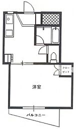 フェリーチェ大町駅前 4階1DKの間取り