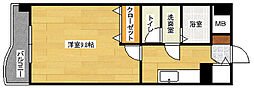 Marionette　XVI 5階1Kの間取り
