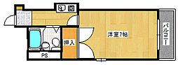 KAZビル 1Kの間取図画像