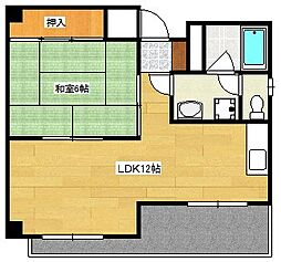 第5田中ビル 1LDKの間取図画像