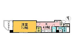 間取図画像 1K