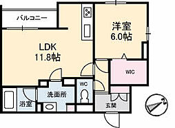 間取図画像 1LDK