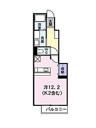 メルヒェンシュロース ワンルームの間取図画像
