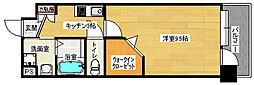 セントヒルズ段原 1Kの間取図画像