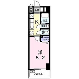 M&K.ホープマンション 1Kの間取図画像