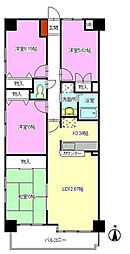 ホウライツルビル 4LDKの間取図画像