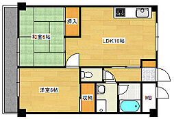 ハーシオンフルタ2 2LDKの間取図画像