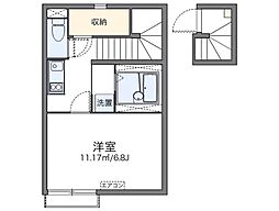 レオネクストグレイス戸坂 1Kの間取図画像