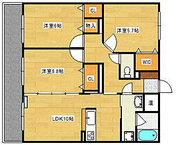 ハイム東高須 3LDKの間取図画像