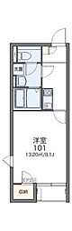 レオネクスト舟入 1Kの間取図画像