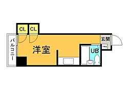 AYビル ワンルームの間取図画像