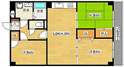 ロイヤルハイツ下田弐番館 3LDKの間取図画像