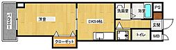カルフール緑井 1DKの間取図画像