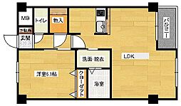ヴィランス大塚2 1LDKの間取図画像