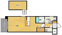 グランドポレストーネ鶴見 ワンルームの間取図画像