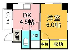 ハイツ古田 1Kの間取図画像