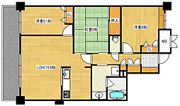 レゾナンス庚午 3LDKの間取図画像