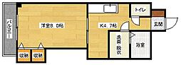 クレセール・フルタ 1DKの間取図画像