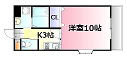 アプレシオ大町東 1Kの間取図画像