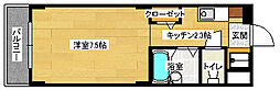 ルピナス府中 1Kの間取図画像