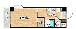 エル・プエンテ 1Kの間取図画像