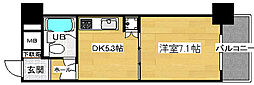 ライオンズマンション京橋川公園 1DKの間取図画像