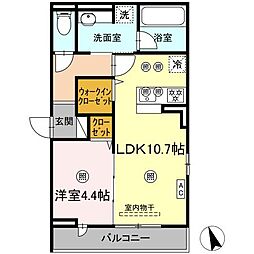 東洋レジデンス ノワール 1LDKの間取図画像
