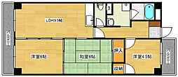 コンフォート宝町 3LDKの間取図画像