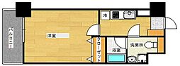 アクアシティ舟入中町 1Kの間取図画像