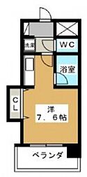 ダイアパレス鶴見町 ワンルームの間取図画像