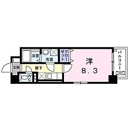 ヴィラ・アリエッタ 1Kの間取図画像