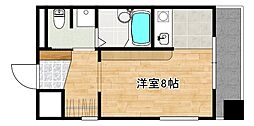 柴崎舟入ビル ワンルームの間取図画像
