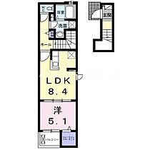 水芭蕉  ｜ 愛知県豊川市金屋本町2丁目（賃貸アパート1LDK・2階・38.81㎡） その2