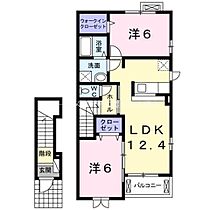 グラース・ヌーヴォー  ｜ 愛知県新城市川田字山田平（賃貸アパート2LDK・2階・58.52㎡） その2