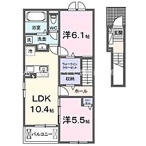 ドミールシャルム　Ａ  ｜ 愛知県豊川市古宿町市道（賃貸アパート2LDK・2階・56.12㎡） その2