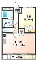 ウィステリアＬ  ｜ 愛知県豊川市平尾町神田（賃貸アパート1LDK・2階・41.04㎡） その2