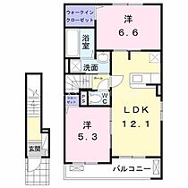 ヴィラ　フォレスタ  ｜ 愛知県新城市平井字東原（賃貸アパート2LDK・2階・58.99㎡） その2